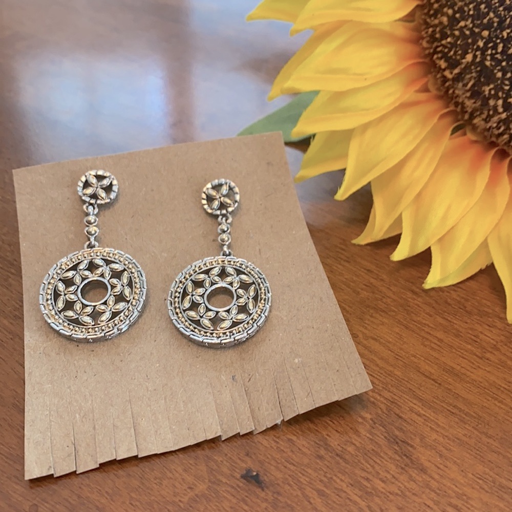 Gold & Silver Filigree Earrings